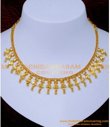 NLC1385 - Latest Wedding Modern Gold Necklace Designs Online
