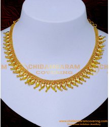 NLC1389 - Mango Model Traditional Wedding Gold Necklace Design