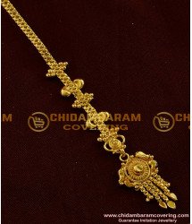 NCT015 - Light Weight Bridal Wear Gold Plated Design Nethi Chutti / Maang Tikka Simple And Stylish Design
