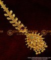NCT008 - Stylish Leaf Design Gold Plated Nethichutti / Maang Tikka Chidambaram Covering Buy Online