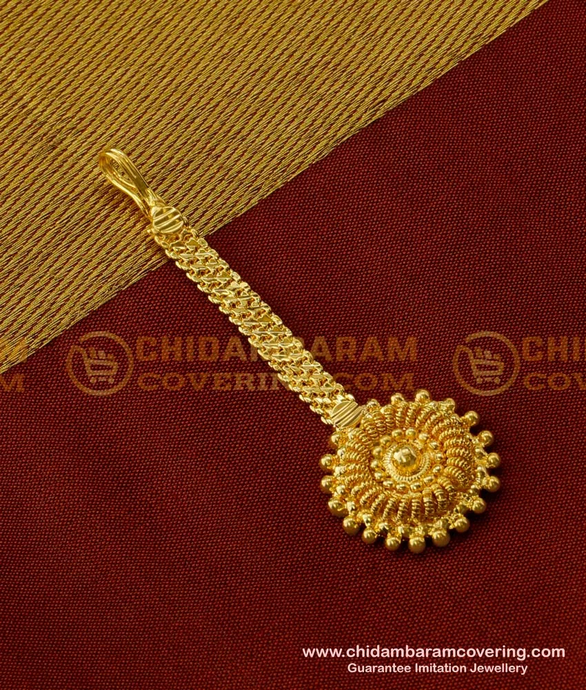 Buy Indian Wedding Jewellery Cute Small Size Maang Tikka for Front Puff  Hairstyle