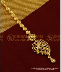 NCT057 - Unique Collection Real Gold Design Maang Tikka Jewelry for Bride 