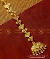 NCT066 - Impon One Gram Gold White Stone Nethi Chutti  Bridal Wear Maang Tikka Design 