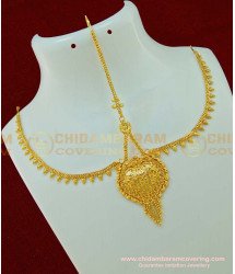 NCT102 - Chidambaram Covering Gold Design Bridal Wear Tikka Design for Forehead 