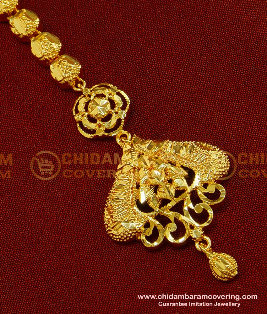 NCT126 - Buy Latest Marriage Maang Tikka Gold Designs One Gram Indian Bridal Jewellery Online