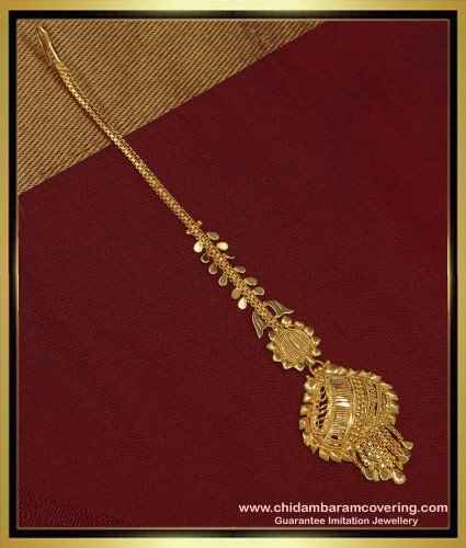 NCT186 - Traditional Gold Maang Tikka Designs Buy Indian Imitation Jewellery Online