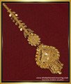 one gram gold jewellery, maang tikka design, 