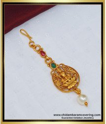 NCT199 - Temple Jewellery Mini Size Nethichutti Lakshmi Design Antique Gold Maang Tikka Online