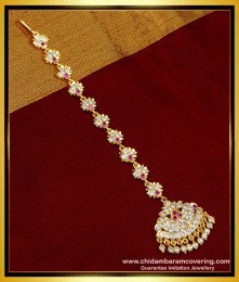 NCT217 - Impon Full Stone Gold Nethichutti Design Buy Indian Bridal Jewellery 