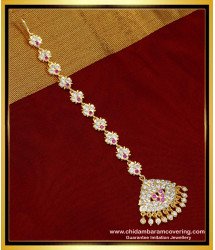 NCT219 - Indian Bridal Jewellery First Quality Impon Maang Papidi Billa Online 