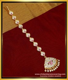NCT219 - Indian Bridal Jewellery First Quality Impon Maang Papidi Billa Online 