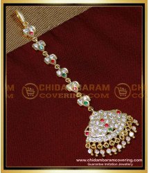 NCT293 - Gold Design Impon Bridal Nethi Chutti Designs for Wedding