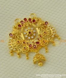PND013 - Antique Gold Pendant Peacock Design Stone Pendant for Chain Online 