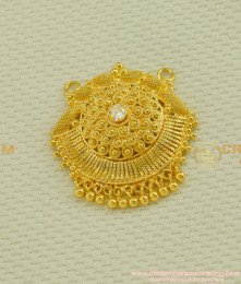 PND016 - New Collection Designer White Stone Gold Design Pendant for Long Chain