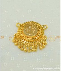PND038 - Real Gold Coin Design Kerala Style Locket Gold Plated Dollar for Chain 