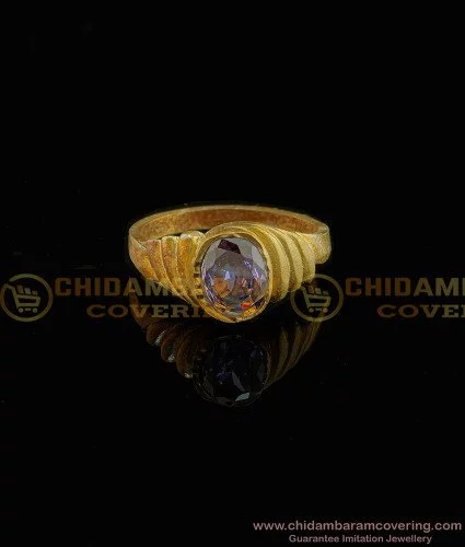 1 gram gold plated with diamond beautiful design ring for ladies - – Soni  Fashion®