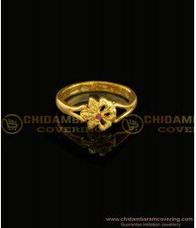 RNG088 - Beautiful flower Modern gold Ring Design impon Stone Ring imitation jewelry 