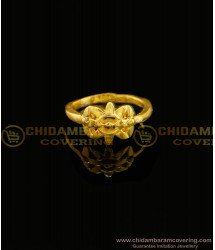 RNG093 - Gold Design Plain Designer Impon Daily Wear Original Impon Finger Ring Online