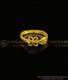 RNG099 - Floral Finger Ring Design Original Panchaloha Impon Casting Plain Ring Online