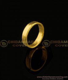 RNG101 - Impon Gold Plated Plain Gold Ring Design Engagement Ring for Girl
