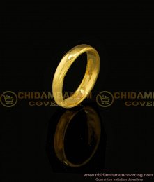 RNG102 - Real Gold Design Plain Finger Ring Gold Plated Impon Ring for Women