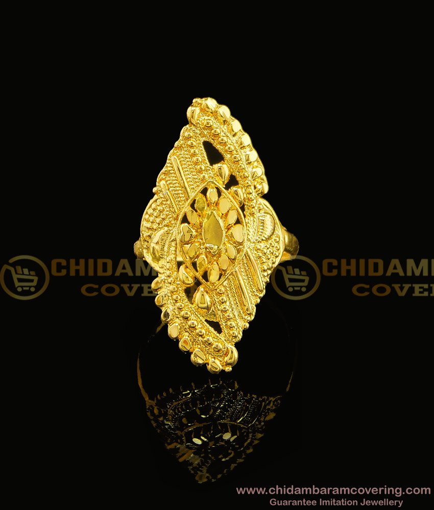 RNG111 - buy Stunning Gold Bridal Wear Designer Ladies Ring Indian Jewelry Online 