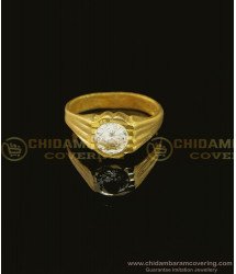RNG119 - Pure Impon Daily Wear Astrological White Stone Ring Buy Online Shopping  