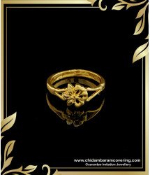 RNG156 - Impon Flower Design Regular Use Casting Ring Gold Design Best Price Online