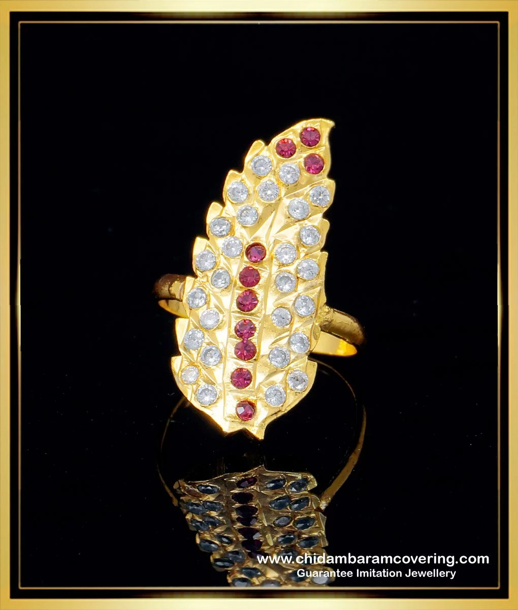 Buy Rectangle Pattern Gold Ring At Best Price | Karuri Jewellers