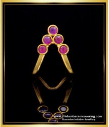 RNG198 - Attractive Ruby Stone Impon First Quality Vangi Mothiram Buy Online
