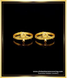 RNG219 - Light Weight Daily Use Gold Plated Adjustable Toe Ring Online 
