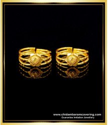 RNG227 - Real Gold Pattern Toe Ring Daily Use Adjustable Bridal Bichiya Design Online