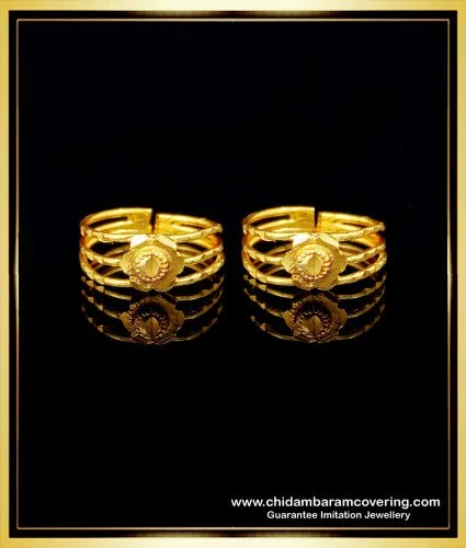 213001 Gold Antique Toe Rings at Rs 540 / Piece in Mumbai | VARSO JEWELS