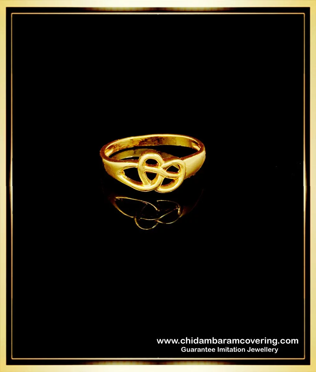 Buy Beautiful Gold Design White and Ruby Stone Impon Ladies Ring Online