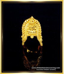 RNG242 - Traditional Impon Vangi Ring South Indian Panchaloha Jewellery Vangi Mothiram
