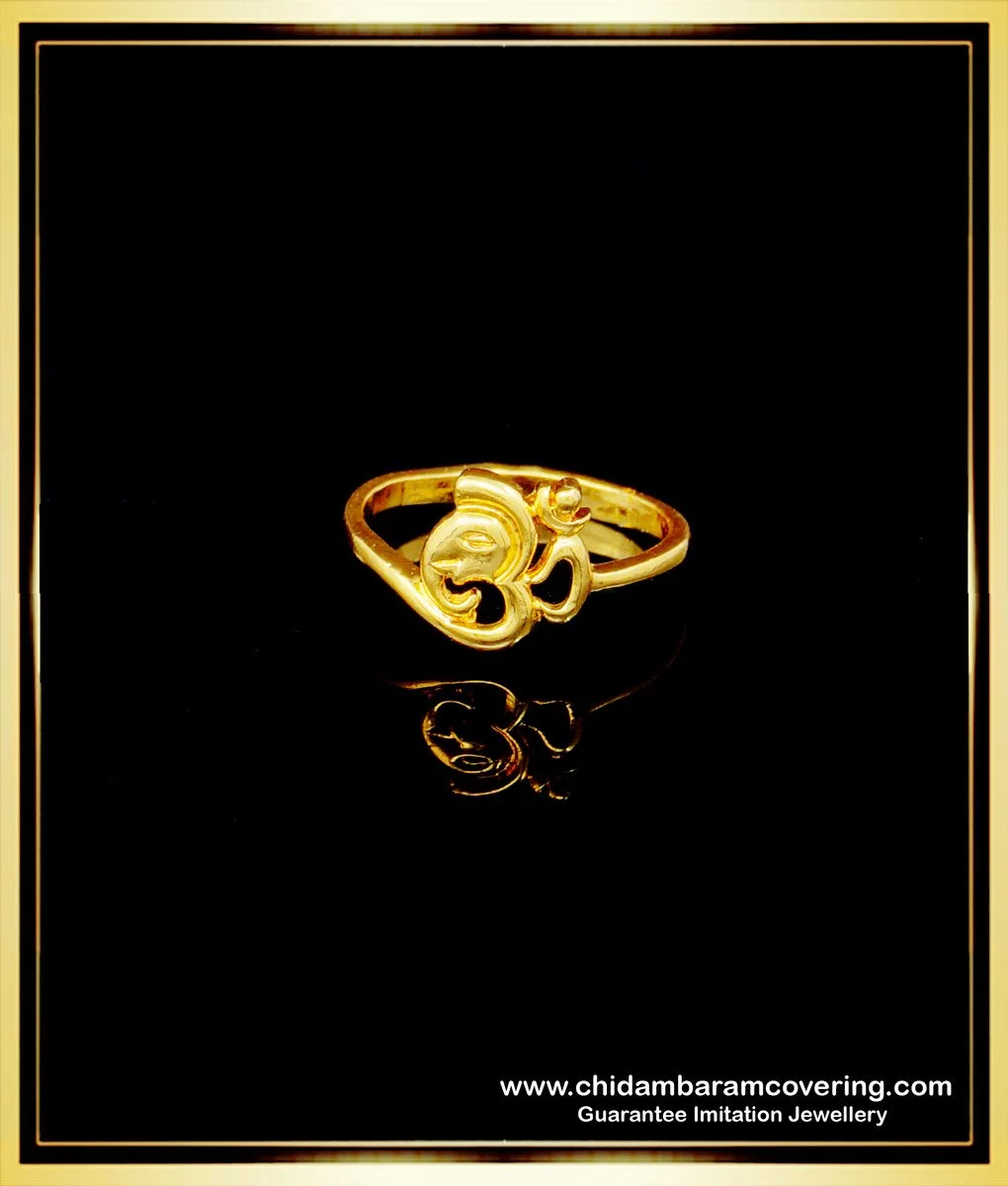 rng246 latest design om ring design for ladies original impon jewellery 1