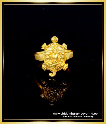 RNG249 - Impon Daily Use One Gram Gold Plated Turtle Ring for Men 