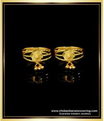 RNG282 - Gold Plated Adjustable Latest Womens Toe Ring Design Online 