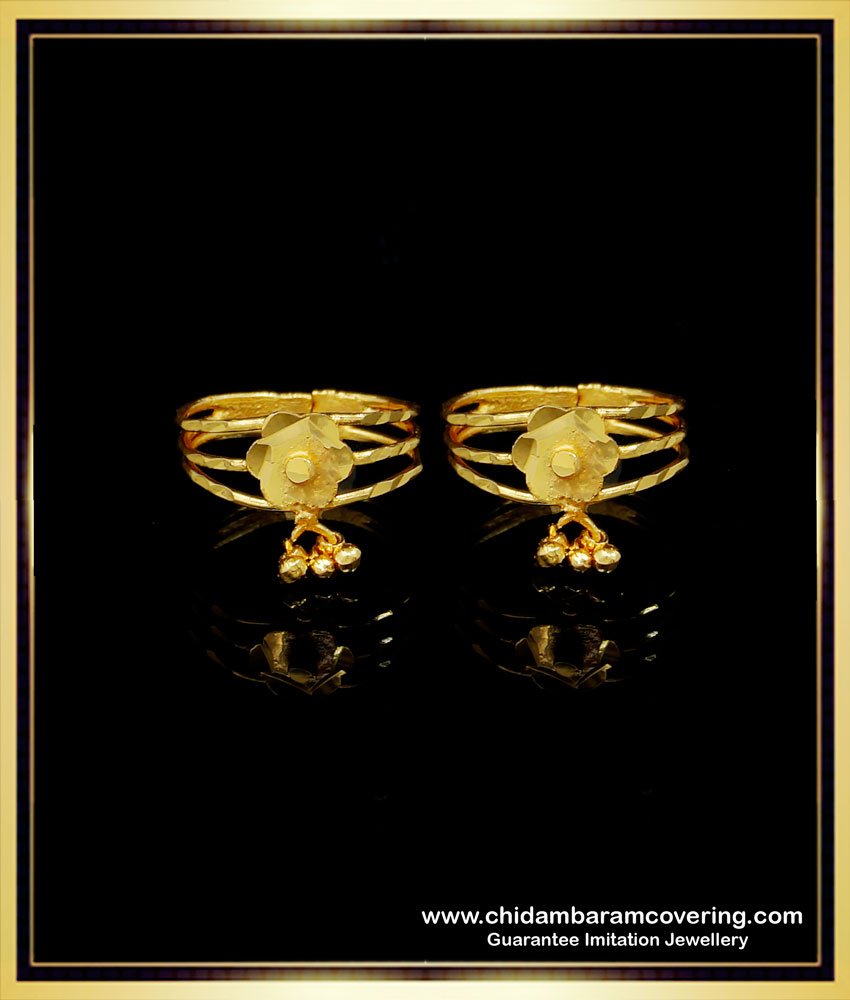 gold plated metti, toe ring India, bichiya design, toe ring, gold metti, silver metti, wedding metti, gold plated toe ring, 