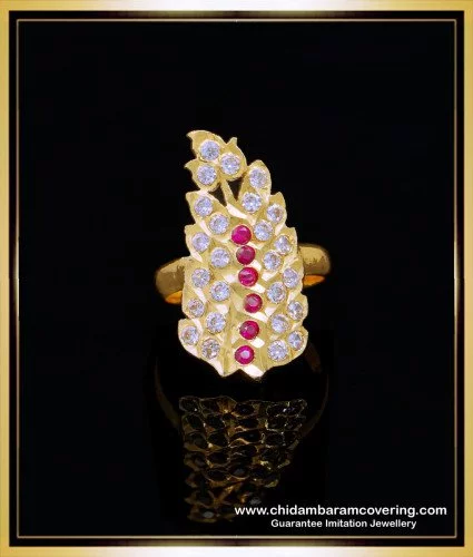 Buy New Model Bridal Wear Gold Ring Design Light Weight Long Ring for  Wedding-gemektower.com.vn
