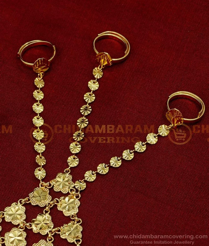 Buy 22Kt Plain Gold Baby Hathful Bracelet 67VA9914 Online from Vaibhav  Jewellers