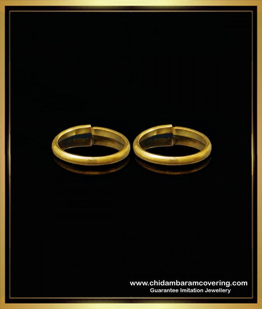 Light Weight Daily Use Adjustable Gold Plated Toe Rings Online