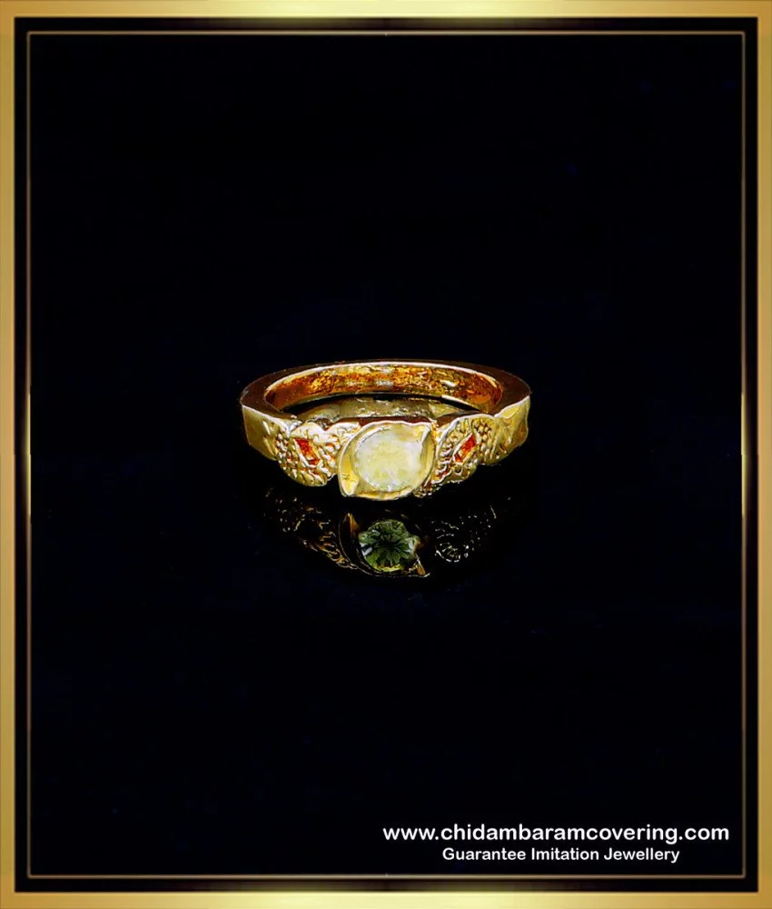 Buy Original Impon Gold Plated Natural 9 Stone Navaratna Ring for Men