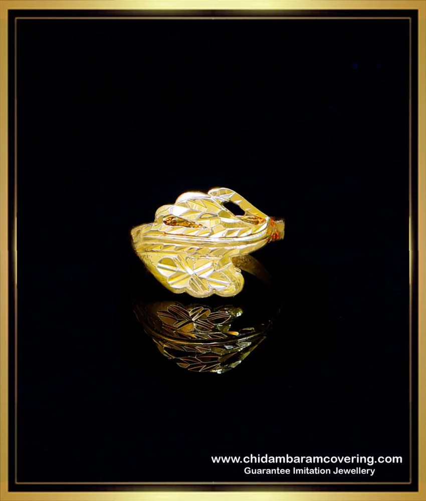 1 GRAM GOLD LEDIES RING FOR WOMEN DESIGN A-11 – Radhe Imitation