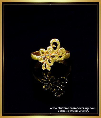 RNG331 - Original Impon Flower Design Finger Ring for Women