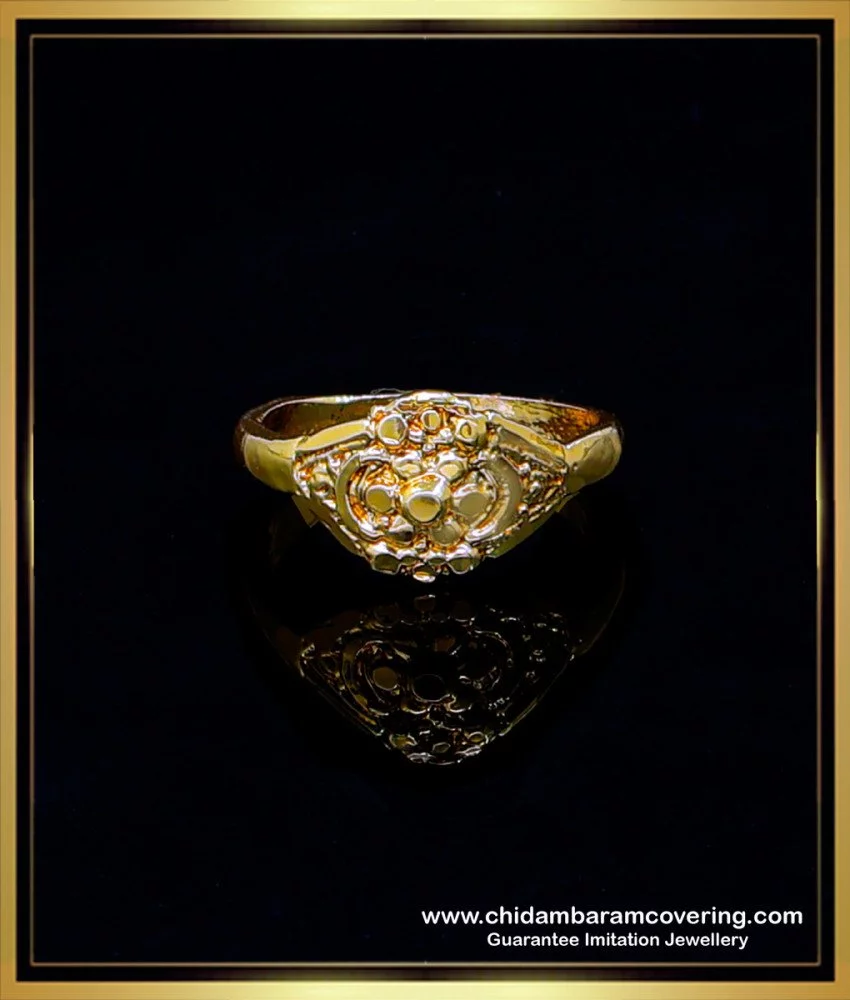 Missmister Brass Gold Plated Imitation Diamond Engagement Wedding Fing
