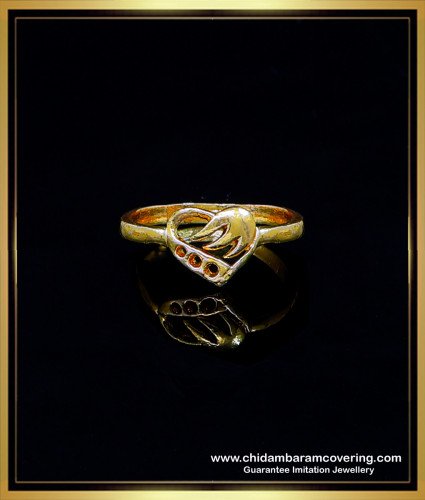 RNG346 - Impon Simple Gold Ring Design Without Stone for Female 