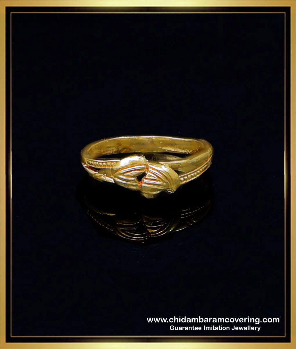 Buy Original Impon Gold Finish Cute White Stone Ladies Ring Design