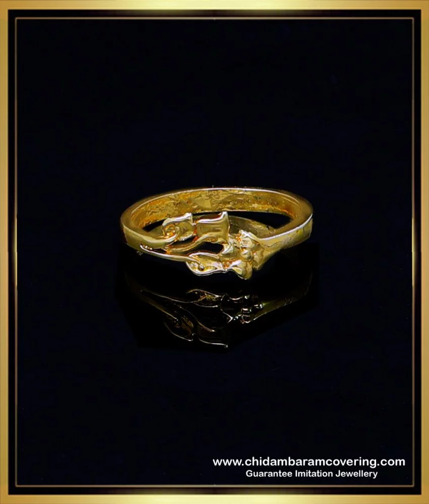 Intricate Vine Motif 22k Gold Ring – Andaaz Jewelers