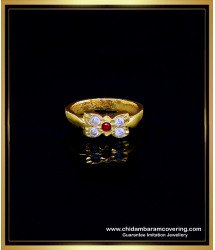 RNG359 - Attractive Impon Stone Simple 1 Gram Gold Ring Design